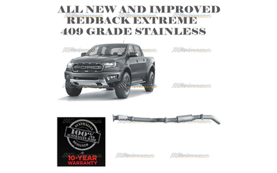 FORD RANGER RAPTOR PX 3 2.0LT TD REDBACK EXTREME 3" EXHAUST WITH RESO 