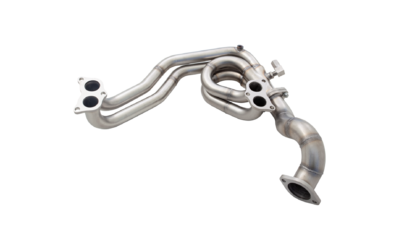 TOYOTA 86 SUBARU BRZ XFORCE EXTRACTORS HEADER AND OVER PIPE BRUSHED STAINLESS