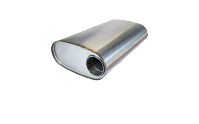 Universal Muffler 3" Offset/Centre - 11" x 6" x 18" Long OVAL - Triflow
