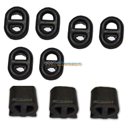 HOLDEN COMMODORE VB VC VH VK V8 EXHAUST HANGER RUBBER MOUNTS KIT TWIN SYSTEM