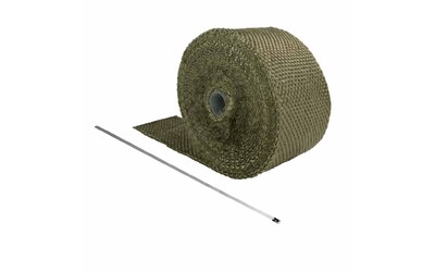 Heat Wrap TITANIUM - 2" (51mm) x 3mm x 10mtrs Long - 900°c