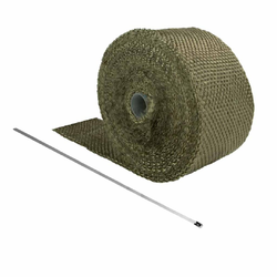 Heat Wrap TITANIUM - 2" (51mm) x 1.5mm x 10mtrs Long - 900°c