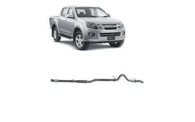 ISUZU DMAX D-MAX 3.0LT TD 2016-ON REDBACK EXTREME 3" EXHAUST PIPE ONLY