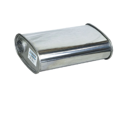 Universal Muffler 2" Offset/Offset - 8" x 4" x 14" Long OVAL - Triflow