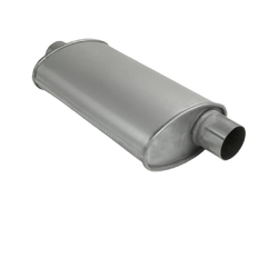 Universal Muffler 2.5" Offset/Centre - 8" x 4" x 14" Long OVAL - Chambered