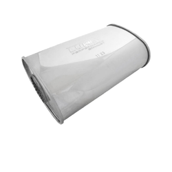 Universal Muffler 2.5" Offset/Centre - 8" x 4" x 14" Long OVAL - Chambered