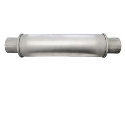 Universal Muffler 2.25" Centre/Centre - 14" Long x 4" ROUND - Megaflow