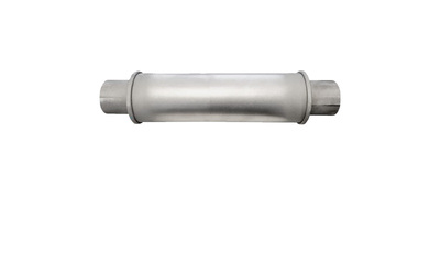 Universal Muffler 2.5" Centre/Centre - 12" Long x 4" ROUND - Megaflow