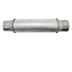 Universal Muffler 3" Centre/Centre - 12" Long x 4" ROUND - Chambered