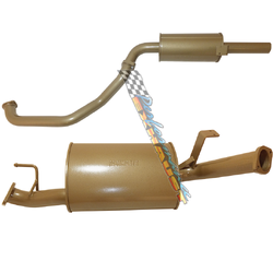 TOYOTA LANDCRUISER 105 SERIES 4.2LT DIESEL KING BROWN STAINLESS 2.5" EXHAUST  