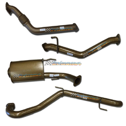 TOYOTA LANDCRUISER 100 SERIES 4.2LT TD 3" KING BROWN STAINLESS EXHAUST 