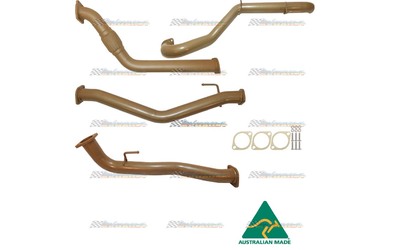 TOYOTA LANDCRUISER 100 SERIES 4.2LT TD 3" KING BROWN STAINLESS EXHAUST