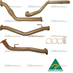 TOYOTA LANDCRUISER 100 SERIES 4.2LT TD 3" KING BROWN STAINLESS EXHAUST