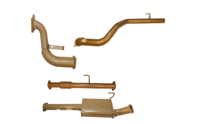 TOYOTA PRADO 95 SERIES 1KZTE TURBO BACK 3" KING BROWN STAINLESS EXHAUST