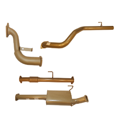 TOYOTA PRADO 95 SERIES 1KZTE TURBO BACK 3" KING BROWN STAINLESS EXHAUST