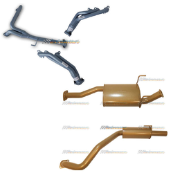 TOYOTA PRADO 95 SERIES 3.4LT V6 PET PACEMAKER HEADERS & KING BROWN 2.5" EXHAUST
