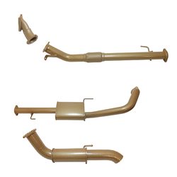 TOYOTA PRADO 120 SERIES 1KZTE TURBO BACK 3 INCH KING BROWN STAINLESS EXHAUST