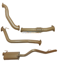 HOLDEN COLORADO RC 3L DUAL CAB 2010-12 3" KING BROWN STAINLESS EXHAUST NO CAT  