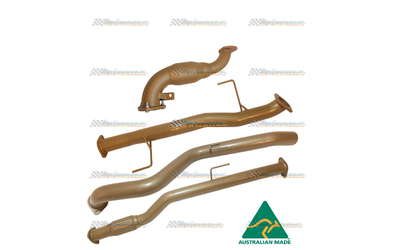HOLDEN COLORADO RG 2.8LT TD 2012-9/16 3" KING BROWN EXHAUST WITH CAT & PIPE