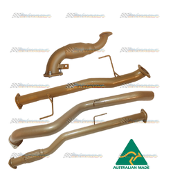 HOLDEN COLORADO RG 2.8LT TD 2012-9/16 3" KING BROWN EXHAUST WITH CAT & PIPE