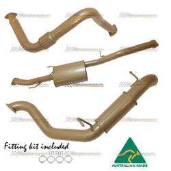 MITSUBISHI PAJERO NM 3.2LT TD 3" STAINLESS KING BROWN EXHAUST MUFFLER & RESO