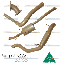 MITSUBISHI PAJERO NP 3.2LT TD 3" KING BROWN STAINLESS EXHAUST MUFFLER & RESO