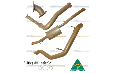 MITSUBISHI PAJERO NP 3.2LT TD 3" KING BROWN STAINLESS EXHAUST WITH MUFFLER  