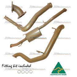 MITSUBISHI PAJERO NP 3.2LT TD 3" KING BROWN STAINLESS EXHAUST WITH MUFFLER  