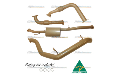 MITSUBISHI PAJERO NT NW 3.2LT TD 3" KING BROWN STAINLESS EXHAUST CAT & MUFFLER