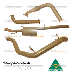 MITSUBISHI PAJERO NT NW 3.2LT TD 3" KING BROWN STAINLESS EXHAUST CAT & MUFFLER