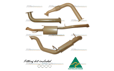 MITSUBISHI PAJERO NT/NW/NX 3.2LT TD 3" KING BROWN STAINLESS EXHAUST MUFFLER & RESO