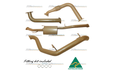 MITSUBISHI PAJERO NT NW 3.2LT TD 3" KING BROWN STAINLESS EXHAUST WITH MUFFLER