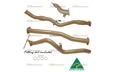 NISSAN NAVARA D22 3.0LT TD 3" KING BROWN STAINLESS EXHAUST WITH CAT/PIPE ONLY
