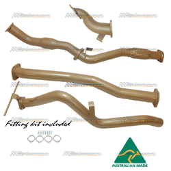 NISSAN NAVARA D22 3.0LT TD 3" KING BROWN STAINLESS EXHAUST WITH CAT/PIPE ONLY