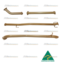TOYOTA HILUX GUN126R 2.8LT TD 3" KING BROWN STAINLESS EXHAUST DPF BACK