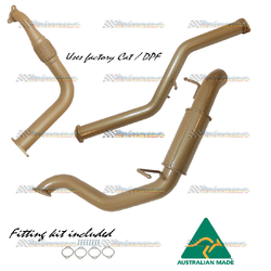 MITSUBISHI PAJERO NS 3.2LT TD AUTO DPF MODEL 3" KING BROWN EXHAUST WITH RESO
