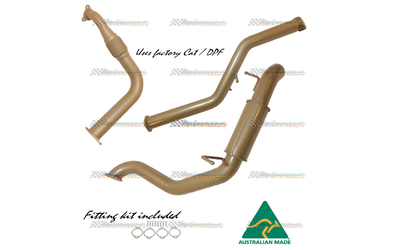 MITSUBISHI PAJERO NS 3.2LT TD AUTO DPF MODEL 3" KING BROWN EXHAUST WITH RESO