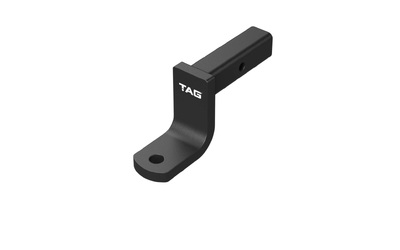 TOWBALL MOUNT - 198mm Long, 90 Degree Face, 50mm Square Hitch - 2500kg