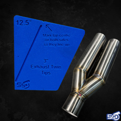 Twin Exhaust Tip Marker - Sizes 2" to 4"