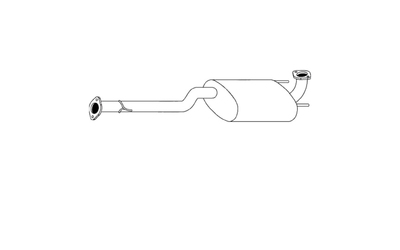 Standard Centre Muffler - Toyota Hilux KUN16-26 3.0L 1KD-FTV (2005-13)