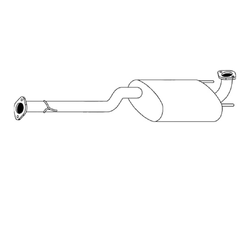 Standard Centre Muffler - Toyota Hilux KUN16-26 3.0L 1KD-FTV (2005-13)