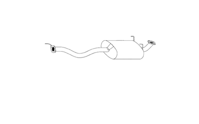 Standard Centre Muffler - Toyota Hilux TGN16 2.7L Petrol (2005-15)