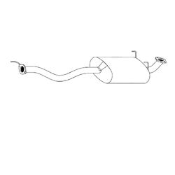 Standard Centre Muffler - Toyota Hilux TGN16 2.7L Petrol (2005-15)