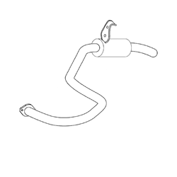 Standard Rear Muffler - Toyota Landcruiser FZJ80 4.5L (1FZ-FE) Wagon