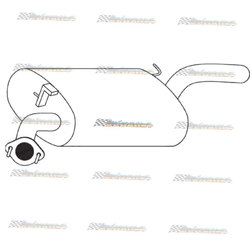 TOYOTA CAMRY VIENTA MCV20 3.0LT V6 SEDAN STANDARD REAR MUFFLER EXHAUST   