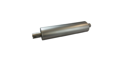 Universal Muffler 1.25" Offset/Offset - 3.5" x 3" x 14" Long OVAL - Baffled