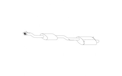 NISSAN XTRAIL T31 2.5LT WAGON 2007-2014 STANDARD MUFFLER EXHAUST