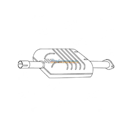 MAZDA TRIBUTE EP V6 3.0LT STANDARD CENTRE MUFFLER EXHAUST