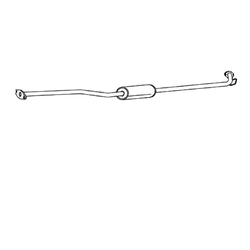 Standard Centre Muffler - Nissan X-Trail T30 2.5L Wagon (2001-2006)