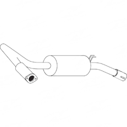 TOYOTA LANDCRUISER FJ80 SERIES 3F PETROL CENTRE MUFFLER EXHAUST